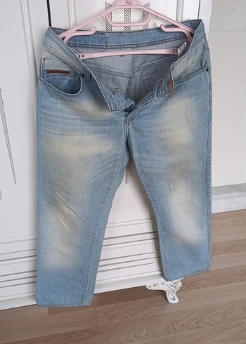 Mavi Loose Fit Kısa Boy Denim Pantolon - Görsel 4