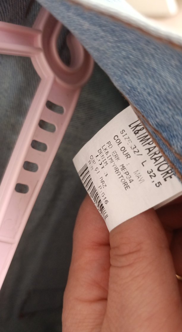 Mavi Loose Fit Kısa Boy Denim Pantolon - Görsel 3