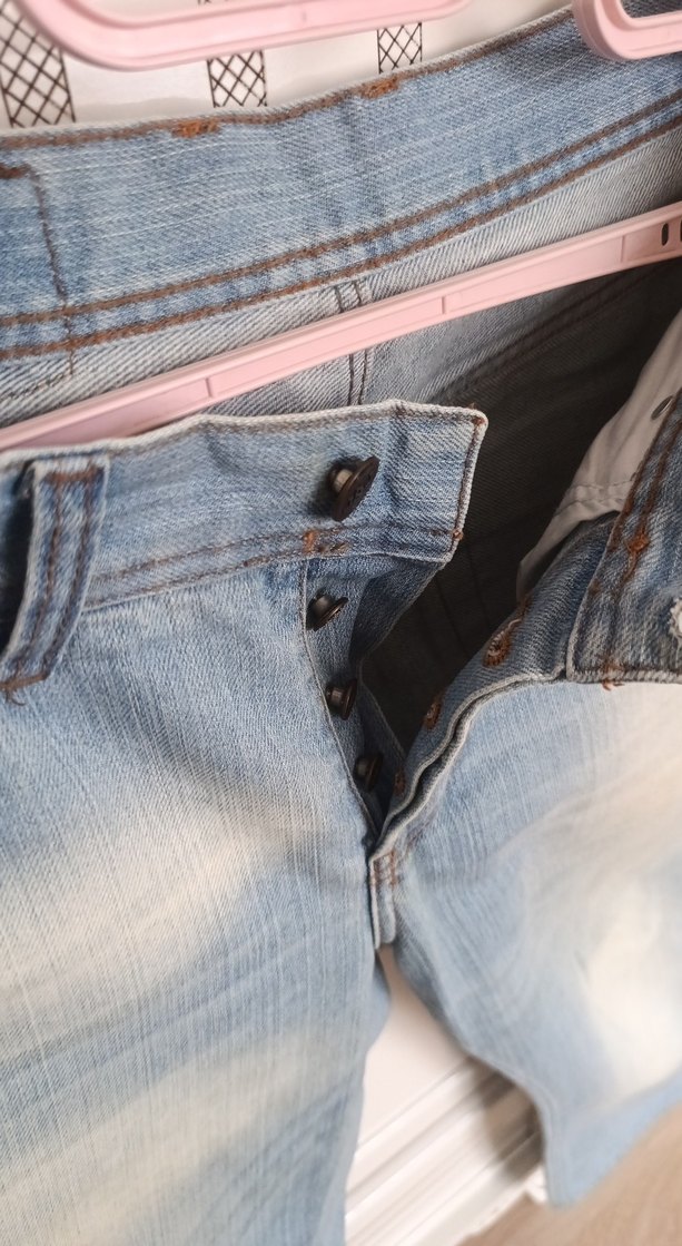 Mavi Loose Fit Kısa Boy Denim Pantolon - Görsel 2