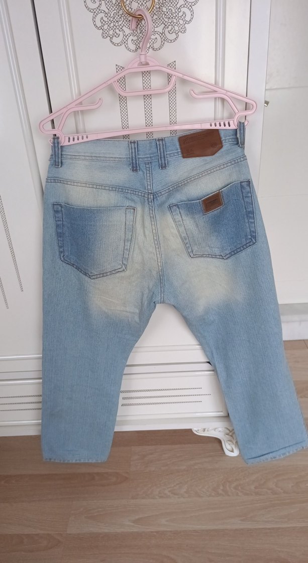 Mavi Loose Fit Kısa Boy Denim Pantolon - Görsel 5