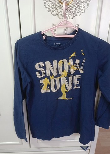 Mavi Baskılı Erkek Sweatshirt - Görsel 3