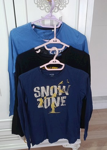 Mavi Baskılı Erkek Sweatshirt - Görsel 7