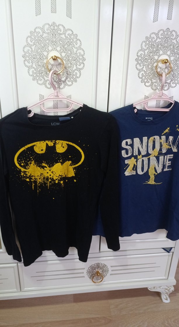 Mavi Baskılı Erkek Sweatshirt - Görsel 2