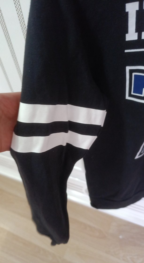 Erkek Siyah Baskılı Uzun Kollu Sweatshirt - Görsel 2