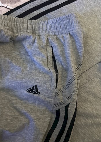 Gri Adidas Erkek Spor Eşofman Altı boy 95 bel 40 - Görsel 5