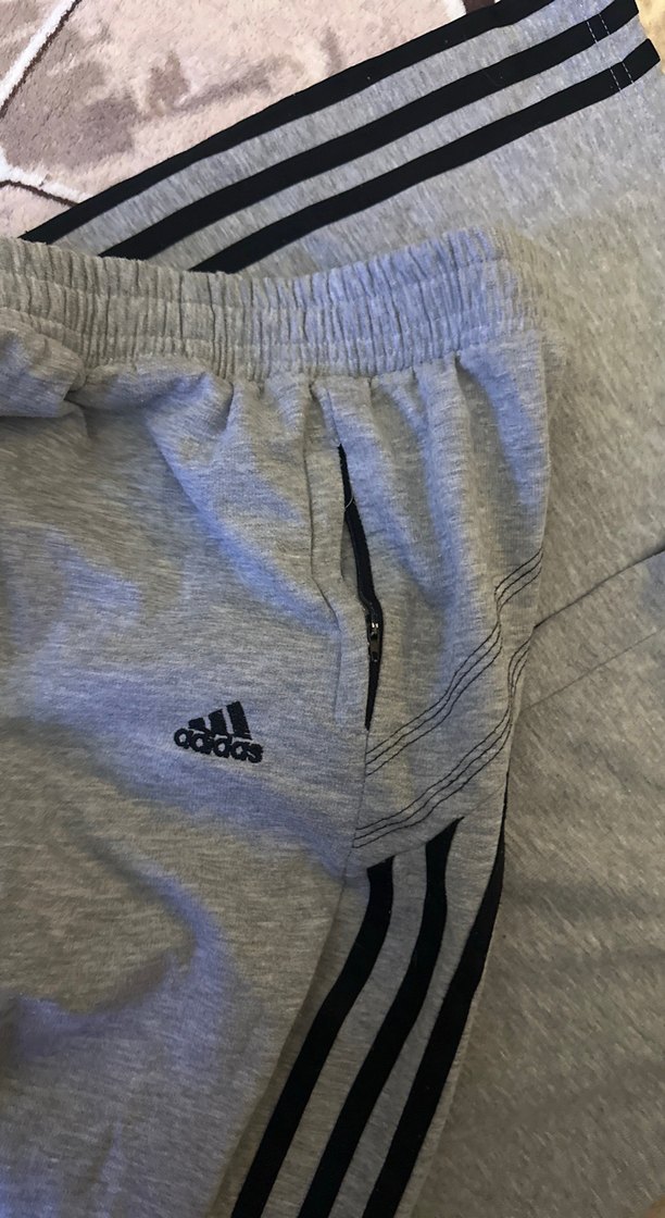 Gri Adidas Erkek Spor Eşofman Altı boy 95 bel 40 - Görsel 5