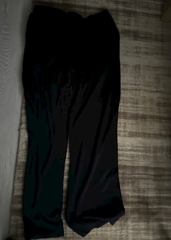 ErkekSiyah Keten Salaş Uzun Pantolon boy 100 cm - Görsel 5