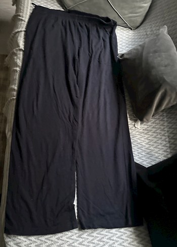 ErkekSiyah Keten Salaş Uzun Pantolon boy 100 cm - Görsel 2