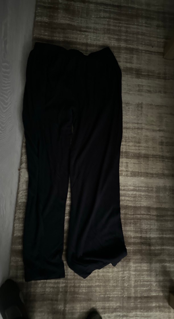 ErkekSiyah Keten Salaş Uzun Pantolon boy 100 cm - Görsel 5