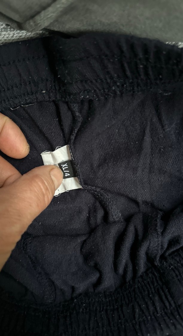 ErkekSiyah Keten Salaş Uzun Pantolon boy 100 cm - Görsel 3