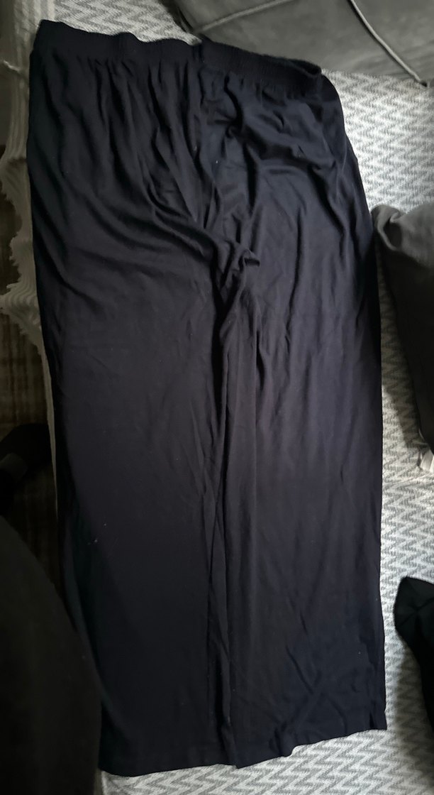 ErkekSiyah Keten Salaş Uzun Pantolon boy 100 cm - Görsel 4