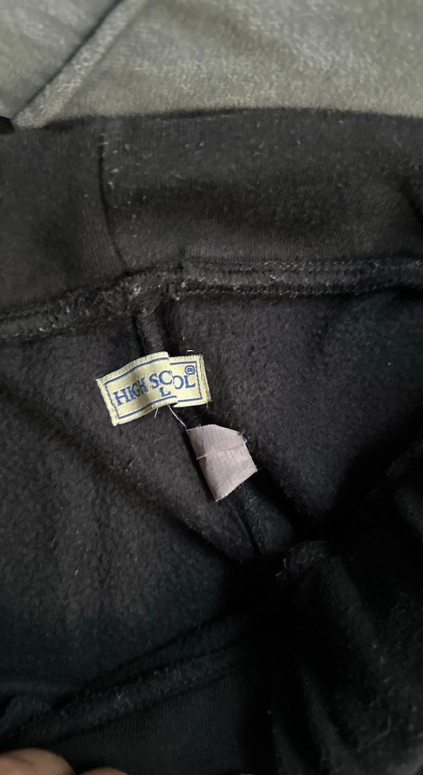 Erkek Siyah Bol Kesim  boy 100 Eşofman Altı lxx ip - Görsel 3