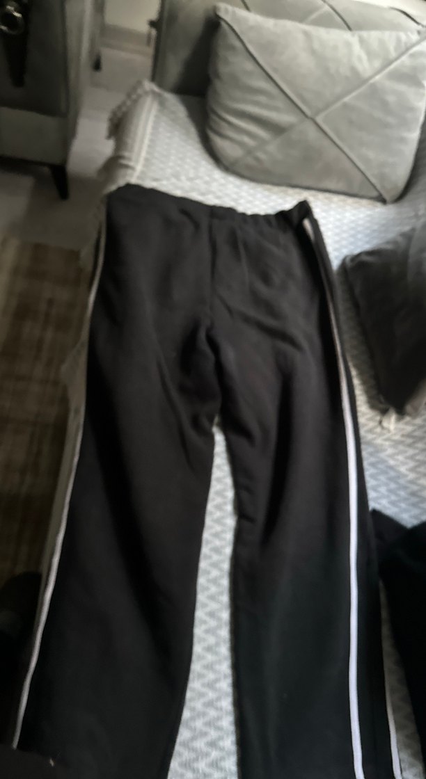 Erkek Siyah Bol Kesim  boy 100 Eşofman Altı lxx ip - Görsel 5