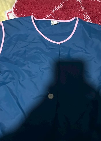 Mavi Düğmeli Mutfak Önlüğü iş önlüğü - Görsel 2