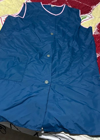 Mavi Düğmeli Mutfak Önlüğü iş önlüğü - Görsel 3