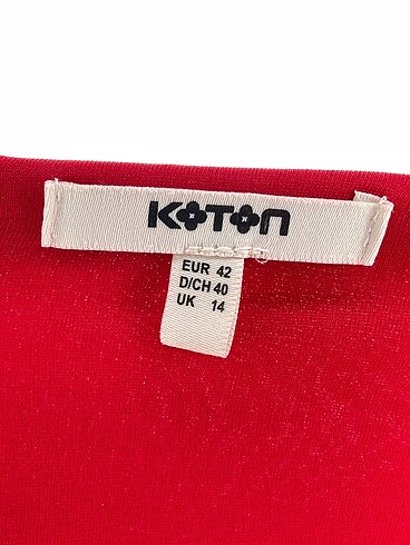 42 Beden kırmızı Renk Koton Kısa Elbise %70 İndirimli.