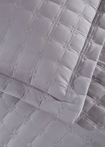 Gri Kareli Yatak Örtüsü - Görsel 5