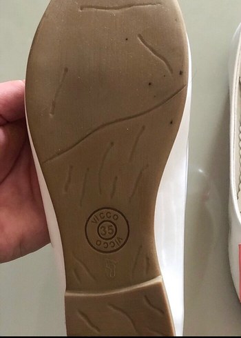 Vicco Beyaz Dolgu Topuklu çoçuk Babet - Görsel 6