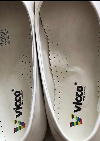 Vicco Beyaz Dolgu Topuklu çoçuk Babet - Görsel 5