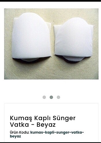 vatka kumaş kaplı sünger