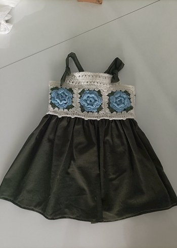 Zara Gül Mofitli Bohem Askılı elbise