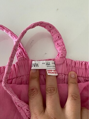4 Yaş Beden Zara kız çocuk elbise