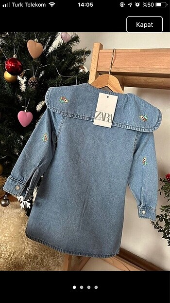 8 Yaş Beden Kot elbise