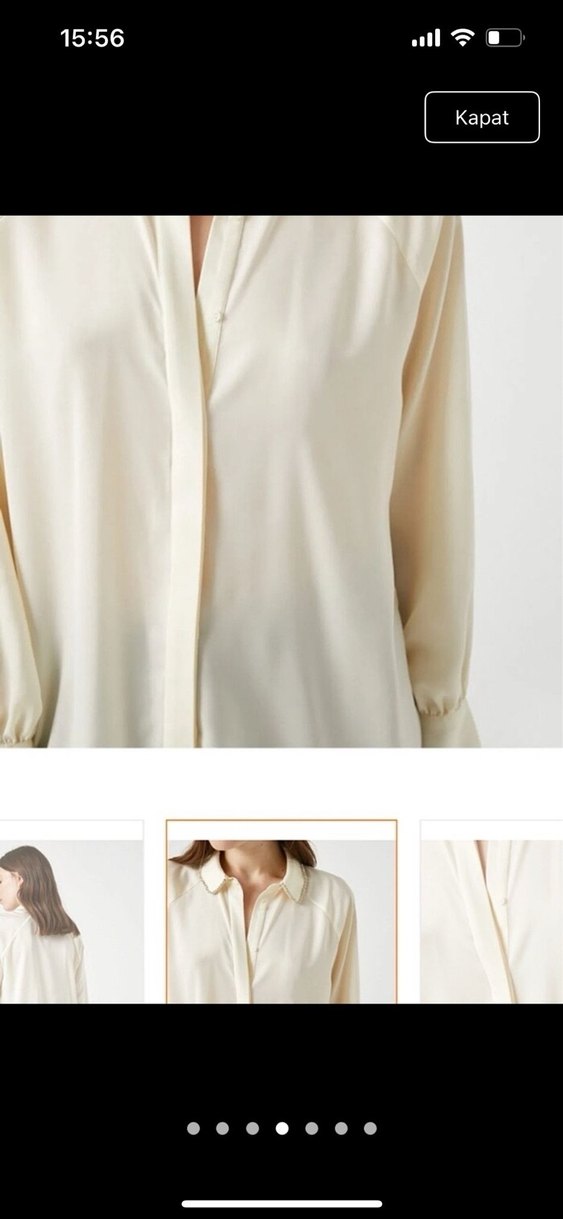 Koton saten gömlek - Görsel 4