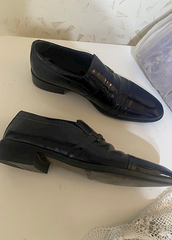 Erkek koyu lacivert Klasik ayakkabı - Görsel 4