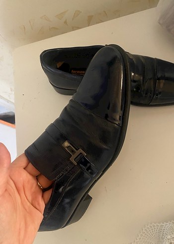 Erkek koyu lacivert Klasik ayakkabı - Görsel 3