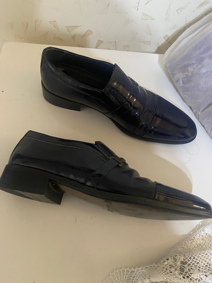 Erkek koyu lacivert Klasik ayakkabı - Görsel 4