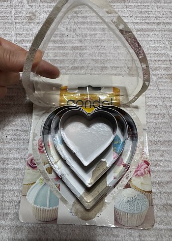 Kalp Şeklinde biskuvi kurabiye  Kalıbı Seti - Görsel 3