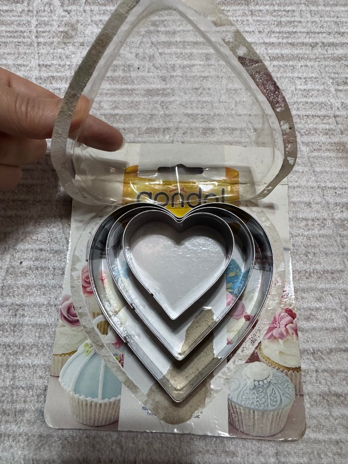 Kalp Şeklinde biskuvi kurabiye  Kalıbı Seti - Görsel 3