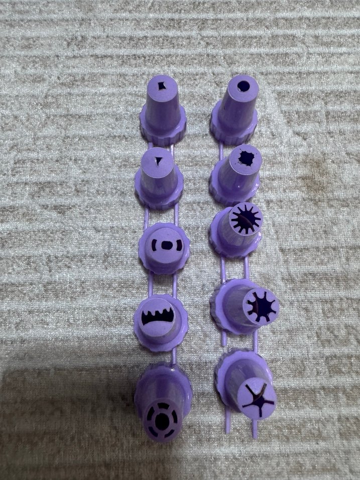 Mor Plastik Kurabiye ve krema Sıkma Aparatı Seti - Görsel 4