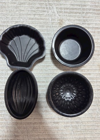 Siyah Kek Kalıpları Seti 4'lü - Görsel 2