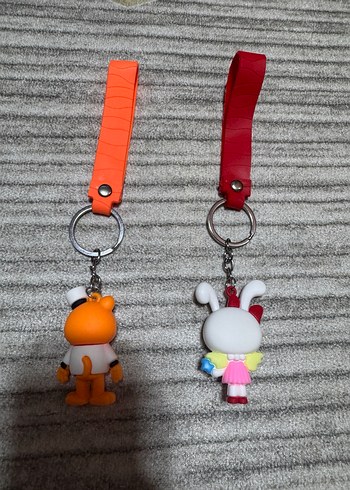 Renkli Kadın Anahtarlıklar Velcro Askılı - Görsel 2