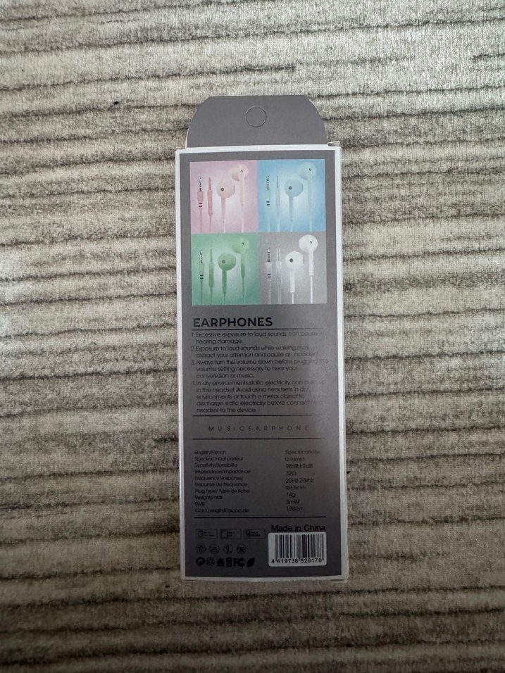 Beyaz Stereo kablolu Kulaklık - Görsel 2