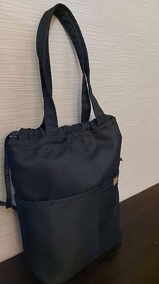 Kumaş Çanta Siyah Kumaş Çanta Tote