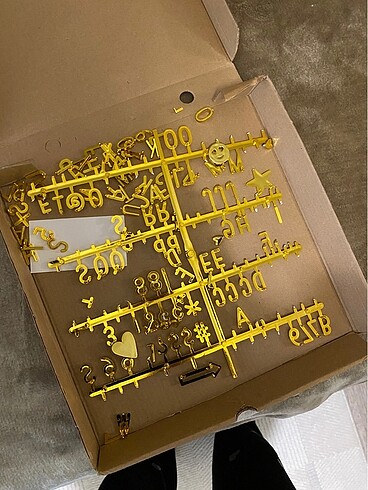 Gold yazı panosu - Görsel 2