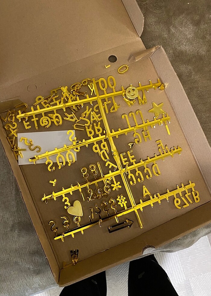 Gold yazı panosu - Görsel 2