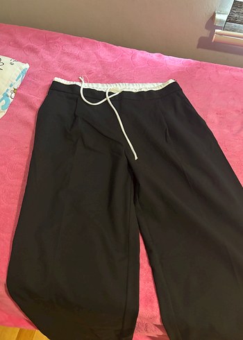 Zara Fermuarlı Siyah Kadın Kumaş Pantolon