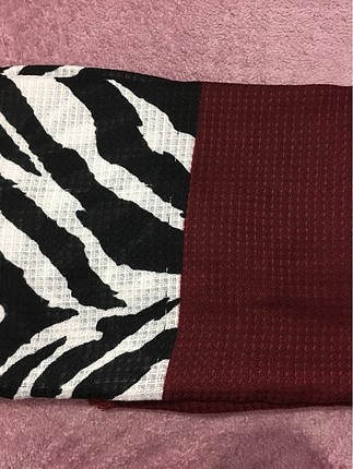 zebra desen şal