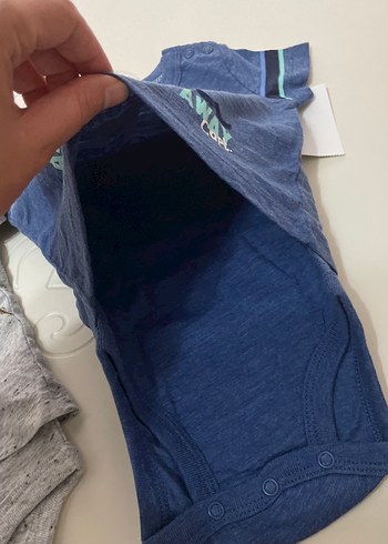 Kısa Kollu Erkek Bebek Çıtçıtlı Body Seti - Görsel 4