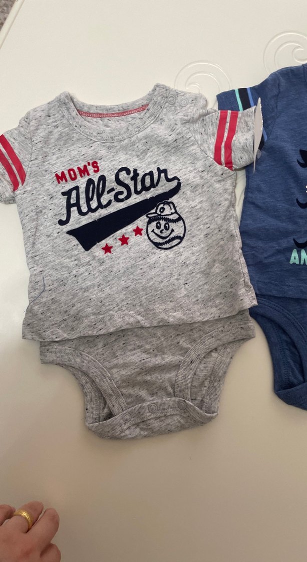 Kısa Kollu Erkek Bebek Çıtçıtlı Body Seti - Görsel 2