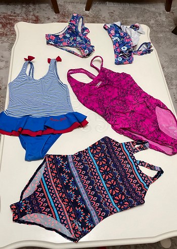 Renkli Kız Çocuk Mayo ve Bikini Setleri - Görsel 2