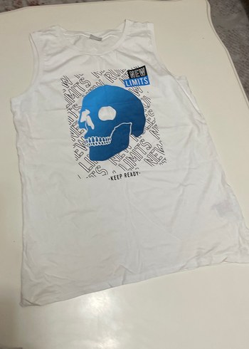 Gri Baskılı Erkek Çocuk Kolsuz Tişört - Görsel 5