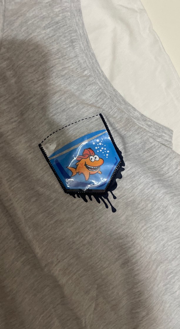 Gri Baskılı Erkek Çocuk Kolsuz Tişört - Görsel 3