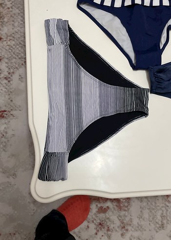 Kadın Lacivert Strappy Mini Bikini - Görsel 2