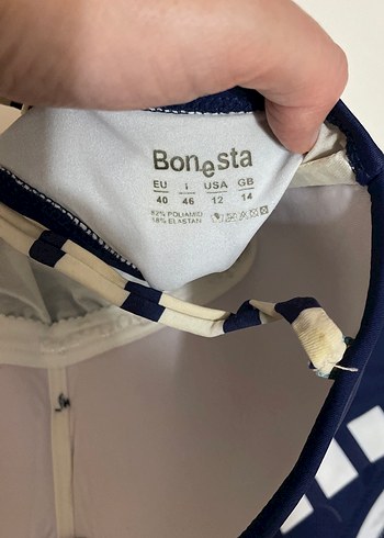 Kadın Lacivert Strappy Mini Bikini - Görsel 6