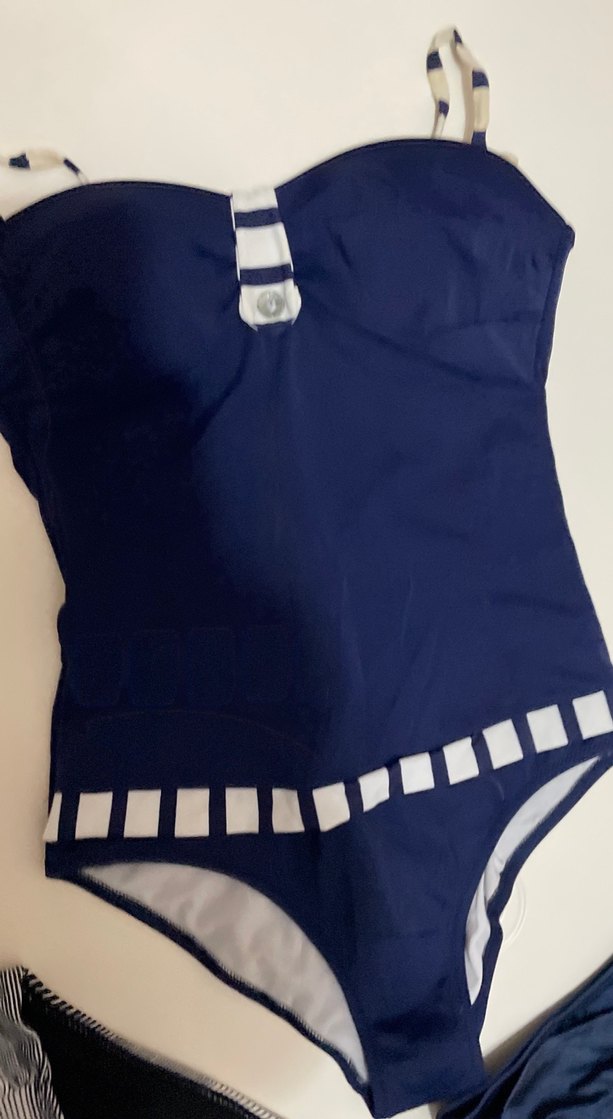 Kadın Lacivert Strappy Mini Bikini - Görsel 4